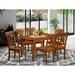 Lark Manor™ Adonica Butterfly Leaf Rubberwood Solid Wood Dining Set Wood in Brown | Wayfair 575330AD259F47239BF1BFB881E53518