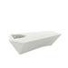 Vondom Faz Plastic Planter Outdoor Bench Plastic in Gray | 17.75 H x 33.5 W x 78.75 D in | Wayfair 54046R-ICE