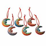 The Holiday Aisle® Handcrafted Christmas Holiday Shaped Ornament Ceramic/Porcelain in Blue/Green/Red | 2.4 H x 2 W x 0.4 D in | Wayfair 176472