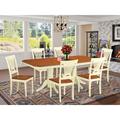 Astoria Grand Gillham Butterfly Leaf Rubberwood Solid Wood Dining Set Wood in Brown | 30 H in | Wayfair 1923FB2723494132B7DC7F0E4392D15A