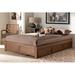 Foundry Select Hines Storage Platform Bed Wood in Brown | 13 H x 57.2 W x 77.7 D in | Wayfair B1634D28953D4BCB8D2719B7BE090DEC