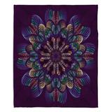 World Menagerie Liela Quilted Flower Ocean Throw Polyester in Indigo | 68 W in | Wayfair 9E35B06A906E42798F72A0DBFA8F65DC