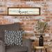 Gracie Oaks A Story of who we are Home Wood Framed Wall Décor in Black/Brown/White | 5.87 H x 23.62 W x 1.12 D in | Wayfair