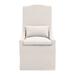 Side Chair - Gracie Oaks Swag 22.5" Wide Side Chair Polyester/Fabric in Brown/Gray | 40 H x 22.5 W x 26.5 D in | Wayfair