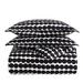 Marimekko Rasymatto Reversible Comforter Set Polyester/Polyfill/Cotton in Black/White | Full/Queen Comforter + 2 Shams | Wayfair USHSA51150209