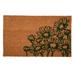 August Grove® Haerulf Flower 17.7" x 29.5" Non-Slip Indoor Door Mat Natural Fiber/Coir in Brown/White | Wayfair 8A14F0B6632F418B8B3792A55D6F43DB