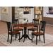 Charlton Home® Sosa Drop Leaf Rubberwood Solid Wood Dining Set Wood in Brown/Red | Wayfair 61B10FF69718460DBD9D48066941F8F1