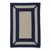 Blue/Navy 60 x 0.5 in Area Rug - Red Barrel Studio® Ryding Indoor/Outdoor Reversible Area Rug - Navy Polypropylene | 60 W x 0.5 D in | Wayfair