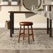 Red Barrel Studio® Bailey-Mai Swivel Short & Bar Stool Wood in Brown/White | 19.7 H x 14.4 W x 14.4 D in | Wayfair 74D8F6C3CA7542D3AEEA855CB13497E3