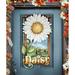 The Holiday Aisle® Tidaholm Daisy Wooden Door Hanger Wood in Brown | 24 H x 18 W x 0.5 D in | Wayfair 8A65138991E54E97B9DC5382DE0943E8