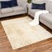 Gray 37 x 1 in Area Rug - Ebern Designs Brideau Shag Beige/Cream Rug Faux Fur | 37 W x 1 D in | Wayfair 92B4B54CE8C749118D92177D161E3CC4