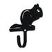 Millwood Pines Hinerman New Chipmunk Small Wall Hook Metal in Black/Gray | 3.87 H x 3.62 W x 1.25 D in | Wayfair DCCD27E28DC7465B8DFFC178FC06FE2F