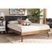 Corrigan Studio® Atmore Tufted Platform Bed Wood & /Upholstered/Polyester in Gray | 48.03 H x 56.69 W x 77.36 D in | Wayfair