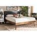 Corrigan Studio® Atchison Tufted Solid Wood & Platform Bed Wood & /Upholstered/Polyester in Gray | 48.03 H x 56.69 W x 77.36 D in | Wayfair