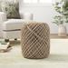 Highland Dunes Nouvelle 16" Round Pouf Ottoman Wool | 18 H x 16 W x 16 D in | Wayfair 42A6B6A1644F4AEC8FD4AFDD6A75AF46