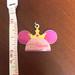 Disney Jewelry | Authentic Disney Minnie Ear With Crown Charm | Color: Gold/Pink | Size: Os