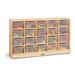Jonti-Craft® 20 Compartment Cubby w/ Wheels Wood in Brown | 29.5 H x 48 W x 15 D in | Wayfair 04210JCPW