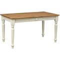 Table en bois massif Bureau avec tiroir Table de salle à manger et de cuisine Table de salon 140x80