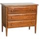 Commode style rustique en bois massif de tilleul finition noyer L100xPR48xH85 cm