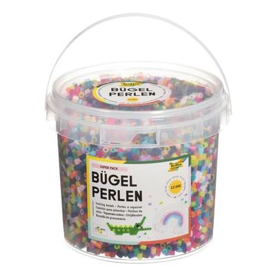 folia Bügelperlen (Großpackung) mehrfarbig