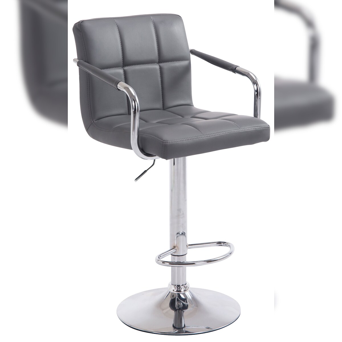 CLP Barhocker Lucy V2 grau/chrom Image