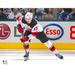 Nico Hischier New Jersey Devils Unsigned White Skating Photograph