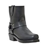 Wide Width Men's Dingo 7" Harness Side Zip Boots by Dingo in Black (Size 15 W)