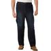 Men's Big & Tall Relaxed Fit Cargo Denim Look Sweatpants by KingSize in Dark Rinse (Size L) Jeans