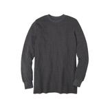 Men's Big & Tall Heavyweight Thermal Underwear Crewneck Tee by KingSize in Heather Slate (Size 5XL) Long Underwear Top