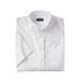 Men's Big & Tall KS Signature Wrinkle Free Short-Sleeve Oxford Dress Shirt by KS Signature in White (Size 18 1/2)