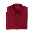 Men's Big & Tall KS Signature Wrinkle-Free Short-Sleeve Dress Shirt by KS Signature in Rich Burgundy (Size 22)