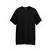 Men's Big & Tall Shrink-Less™ Lightweight Longer-Length Crewneck Pocket T-Shirt by KingSize in Black (Size 5XL)