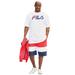Men's Big & Tall FILA® Short-Sleeve Logo Tee by FILA in White (Size 4XL)