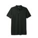 Men's Big & Tall Longer-Length Shrink-Less™ Piqué Polo Shirt by KingSize in Heather Charcoal (Size L)