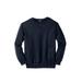 Men's Big & Tall Fleece Crewneck Sweatshirt by KingSize in Black (Size 2XL)