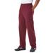 Men's Big & Tall Lightweight Jersey Cargo Sweatpants by KingSize in Heather Deep Burgundy (Size L)