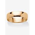 Men's Big & Tall 14k Gold over Sterling Silver Wedding Band Ring by PalmBeach Jewelry in Gold (Size 12)