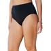 Plus Size Women's Classic Swim Brief with Tummy Control by Swim 365 in Black (Size 20) Swimsuit Bottoms