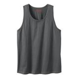 Men's Big & Tall Heavyweight Cotton Tank by KingSize in Steel (Size 6XL)