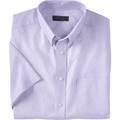 Men's Big & Tall KS Signature Wrinkle Free Short-Sleeve Oxford Dress Shirt by KS Signature in Soft Purple (Size 24)