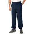 Men's Big & Tall Fleece Elastic Cuff Sweatpants by KingSize in Navy (Size 4XL)