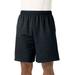 Men's Big & Tall Comfort Fleece Shorts by KingSize in Black (Size 5XL)