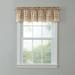 Buffalo Check Rod-Pocket Valance by BrylaneHome in Taupe Window Curtain