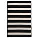 Bay Stripe Black Rug by Colonial Mills in Black (Size 5 X 7)