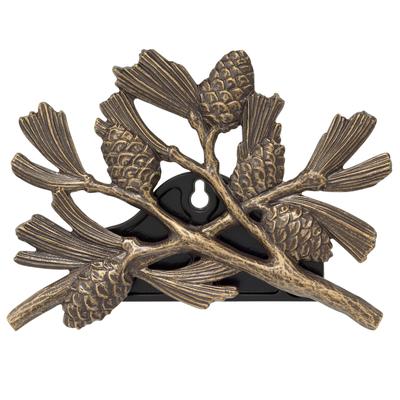 Pinecone Hose Holder by Whitehall Products in French Bronze