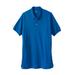 Men's Big & Tall Longer-Length Shrink-Less™ Piqué Polo Shirt by KingSize in Royal Blue (Size 2XL)