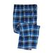 Men's Big & Tall Flannel Plaid Pajama Pants by KingSize in Twilight Plaid (Size 4XL) Pajama Bottoms