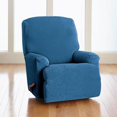 BH Studio Brighton Stretch Recliner Slipcover by BH Studio in Navy