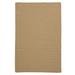 Simple Home Solid Rug by Colonial Mills in Sand (Size 2'W X 12'L)