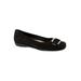Women's Sizzle Signature Leather Ballet Flat by Trotters® in Black Suede (Size 8 M)